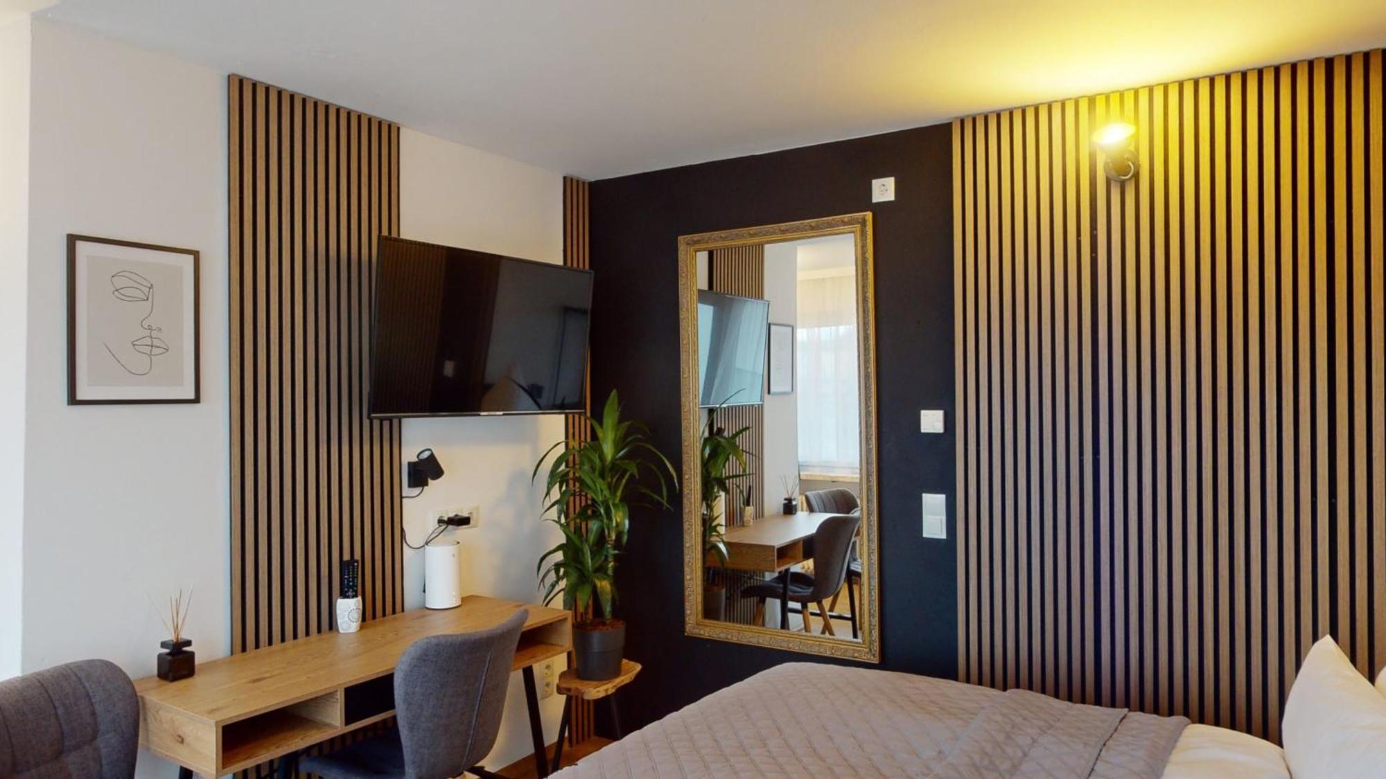 Budget Studio - 2 Einzelbetten - Parkplatz Dornbirn Bagian luar foto